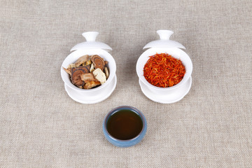Traditional Chinese medicine (TCM), close-up