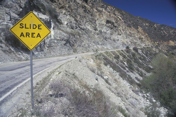 A sign that reads ÒSlide areaÓ
