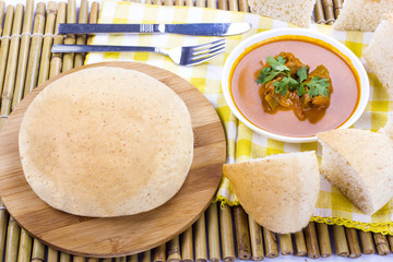 arabic bread and curry