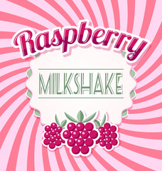 Raspberry milkshake