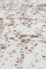 Small stones on the sand.