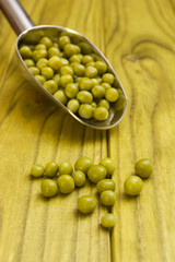 Green canned peas