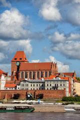 City of Torun Old Town Skyline in Poland