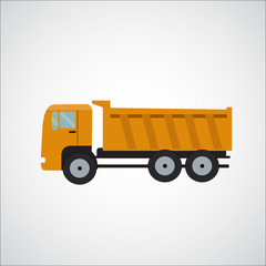 Ftat Truck Vector Illustration