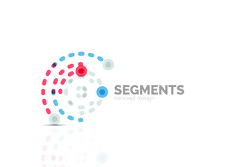 Vector outline minimal abstract geometric logo