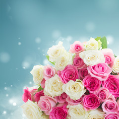 bouquet of fresh roses