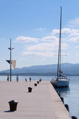 The image of a sailboat