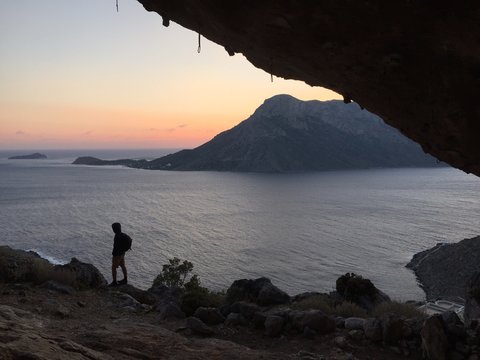 Cr&eacute;puscule &agrave; Kalymnos, Gr&egrave;ce
