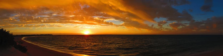 Crédence de cuisine en verre imprimé Mer / coucher de soleil Sunset at Cape Range National Park, Western Australia