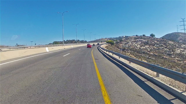Highway road in Israel/Highway road in Israel neighborhood of Jerusalem