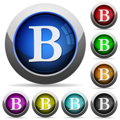 Bold font button set