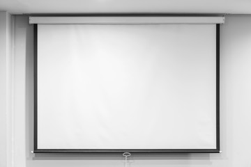 Fototapeta premium Blank projector screen