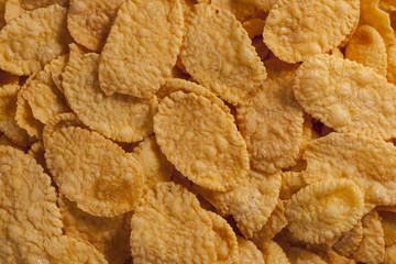 Corn flakes food background