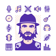 musician Icon set