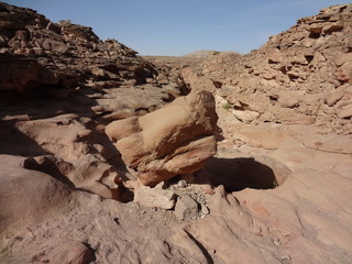 Color canyon in Egypt