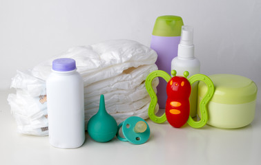 Set of accessories for the baby
