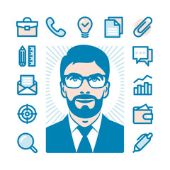 businessman Icon set
