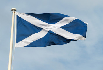 Scottish St. Andrews cross flag.