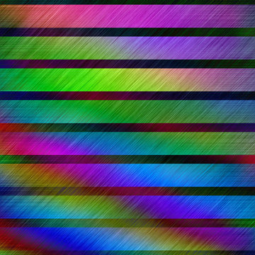 Rainbow colors rough metallic surface