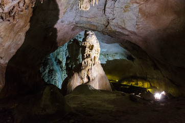Inside the cave
