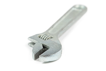 Isolated photo of wrench on white