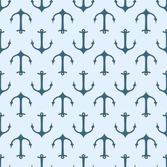 seamless pattern of marine symbols