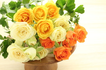 薔薇のアレンジメント