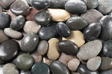 Sea pebbles background
