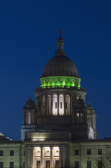 Obraz premium Rhode Island State Capitol at dusk, Providence, Rhode Island, 03.18.2014