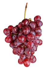 Red grape isolated on white