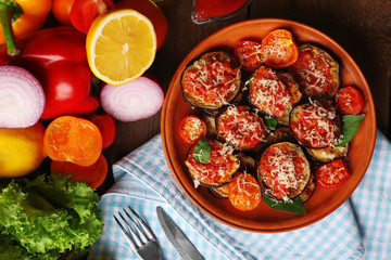 Baked vegetables for breakfast