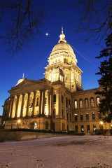 Fototapeta na wymiar State Capitol of Illinois in Springfied