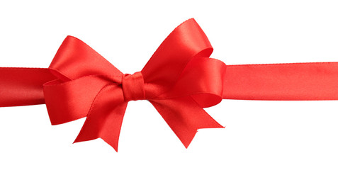 Satin ribbon isolated on white