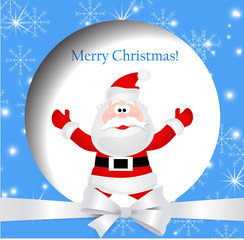 Christmas and New Year greeting card. Vector illustration. background