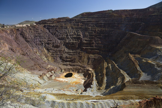 Arizona, Bisbee, USA, April 6, 2015, abandoned copper mine