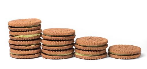 sandwich cookie with green tea cream