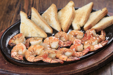 grilled prawns