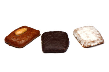 Aachener Printen isoliert auf weiß