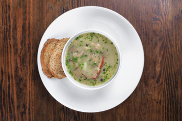 soup, view from above
