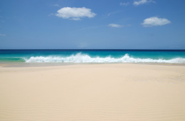 Fototapeta na wymiar Praia de Santa Monica, Boa Vista (Kapverdische Inseln)