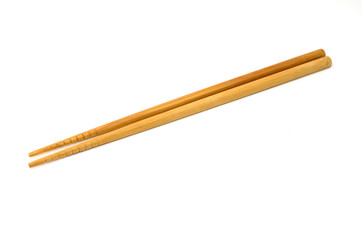chopsticks on a white background