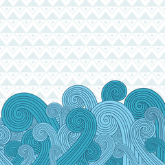 Fototapeta premium Sea waves on the sea 