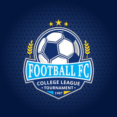 Fototapeta premium Soccer Football Club Logo
