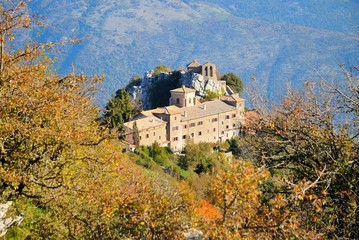 Naklejka premium Santuario della Mentorella - Guadagnolo - Capranica Presenstina - Roma - Lazio - Italia