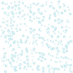 Fototapeta na wymiar blue bubbles in white background