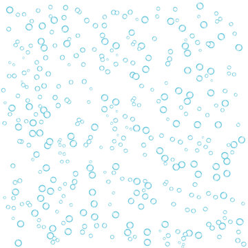 Blue Bubbles In White Background