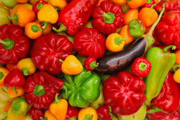 Fresh vegetables background