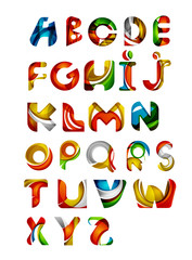 Collection of alphabet letters logos design elements