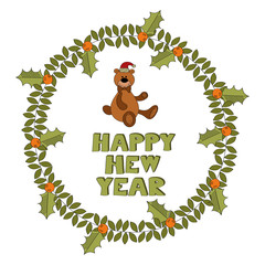 Happy new year vector background