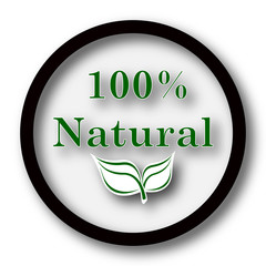 100 percent natural icon